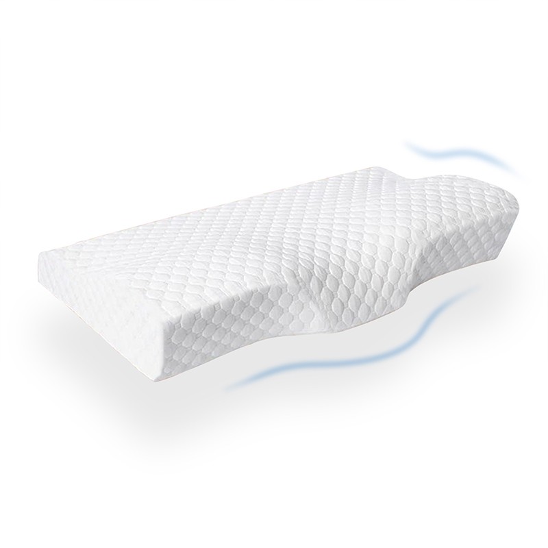 美国Oinked蝶形颈椎护颈枕 健康助睡眠家用太空慢回弹记忆棉芯枕头