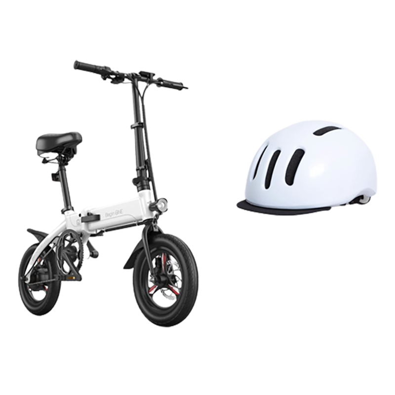 BEGINONE电助力自行车 Q1 智能电动自行车铝合金超轻便可折叠通勤电单车